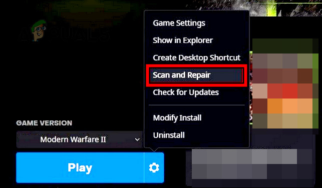 Scan and Repair Modern Warfare II