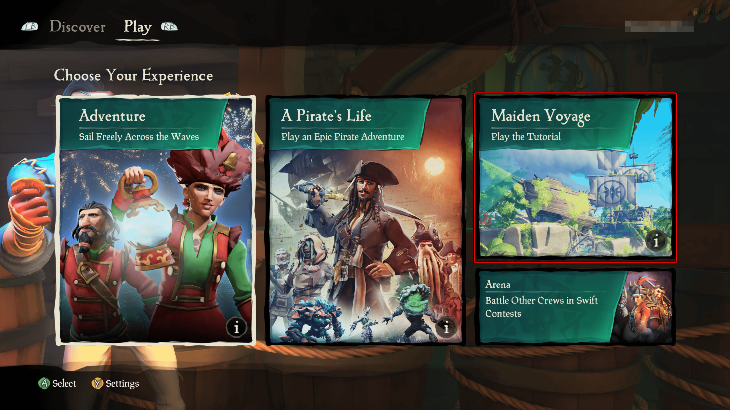 Open Maiden Voyage in Sea of Thieves