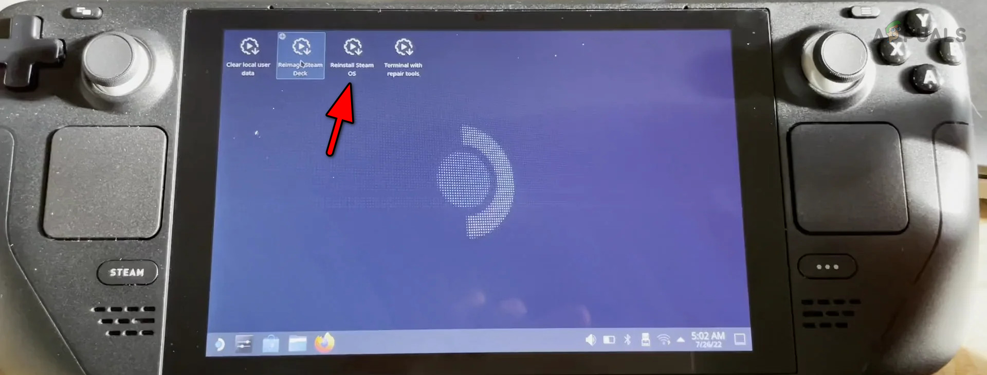 Reinstall SteamOS on the Steam Deck