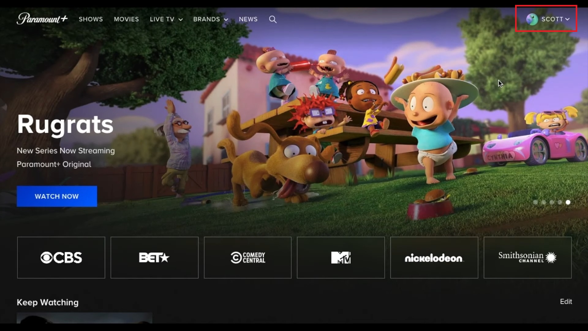 Open Account settings