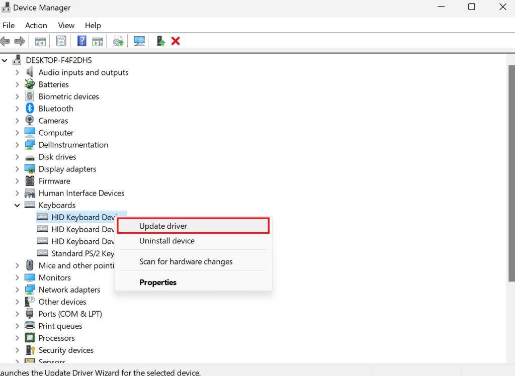 Update Keyboard Drivers