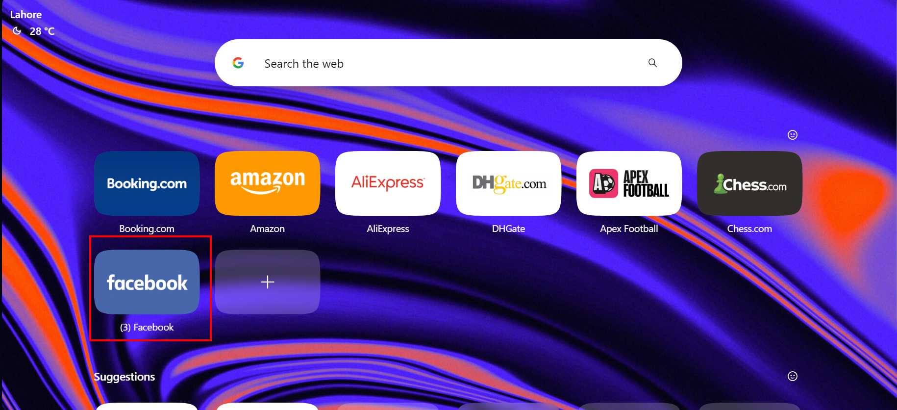Launch Facebook on your desktop