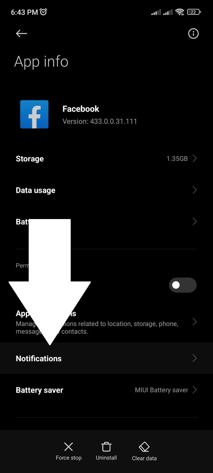 Facebook App Settings
