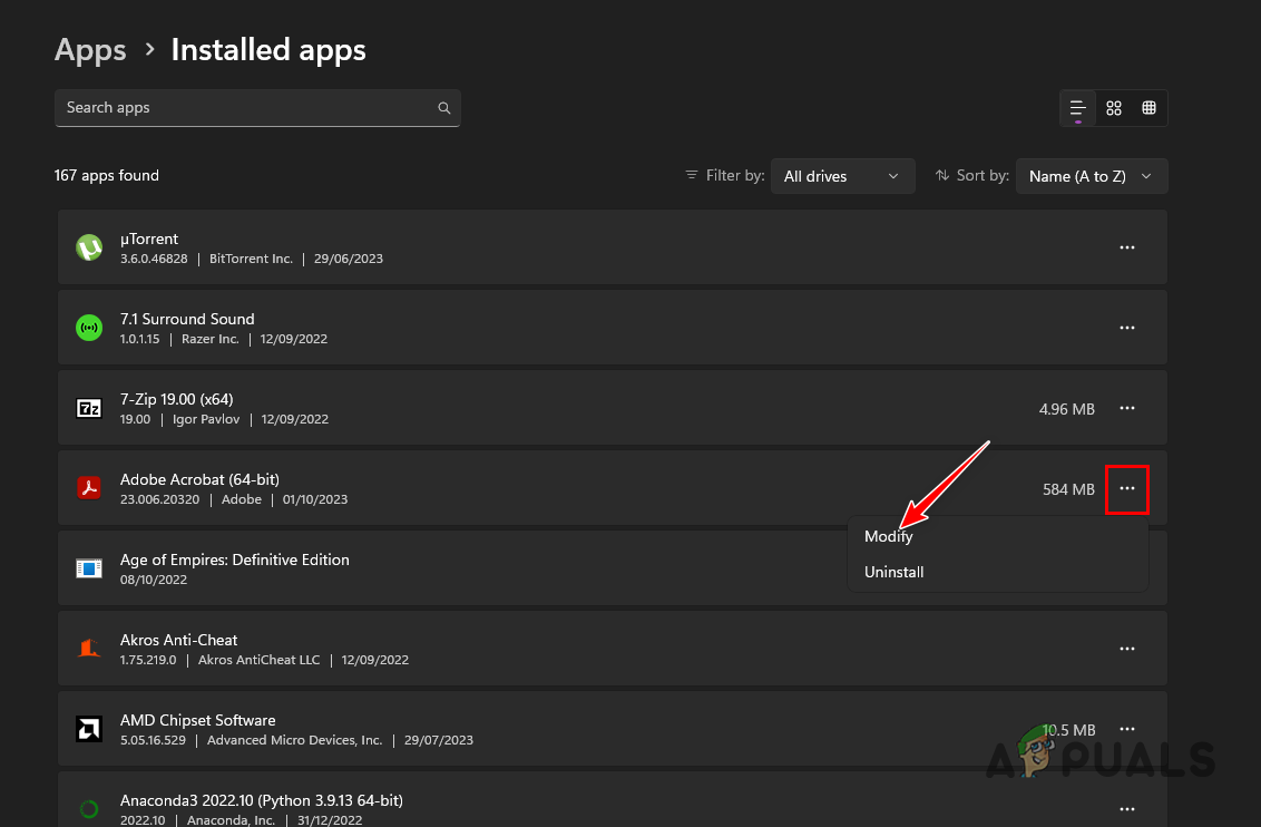 Modify Adobe Acrobat Installation