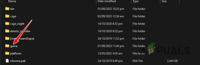 Navigating to game Folder