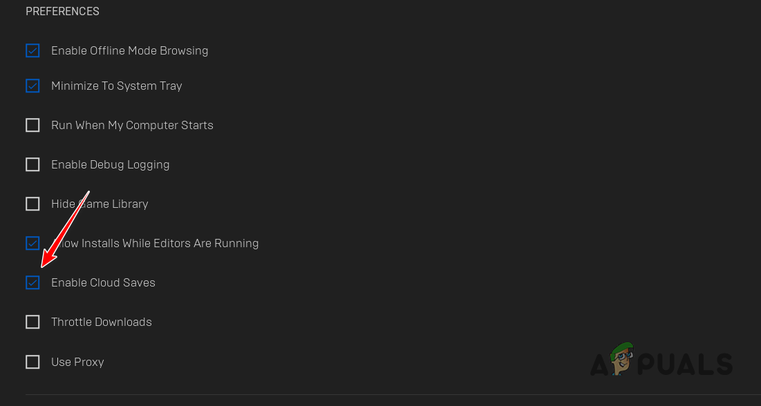 Disabling Cloud Saves