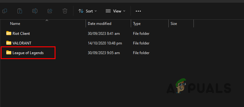 Deleting League of Legends Installation Folder