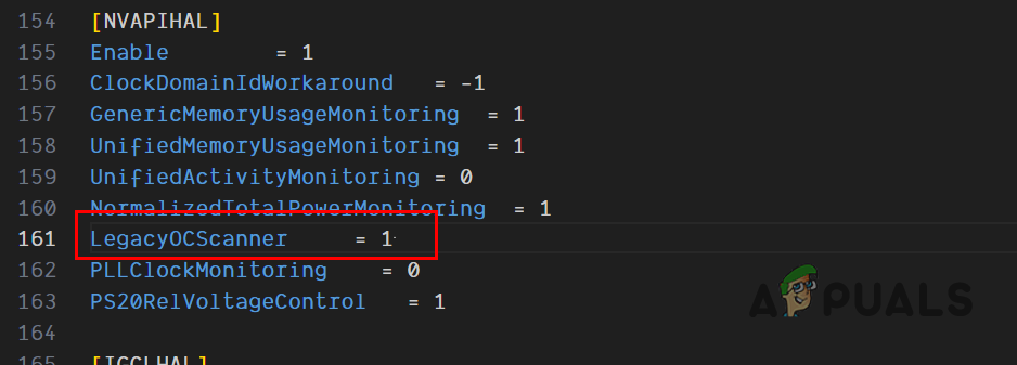 Changing OC Scanner to Legacy