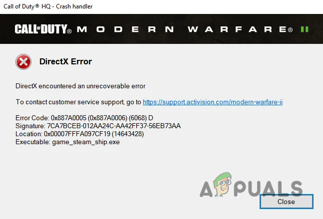 cod ww2 battle of the bulge directx error