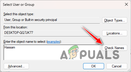Searching for User Account
