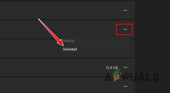 Uninstalling League of Legends via the Settings App