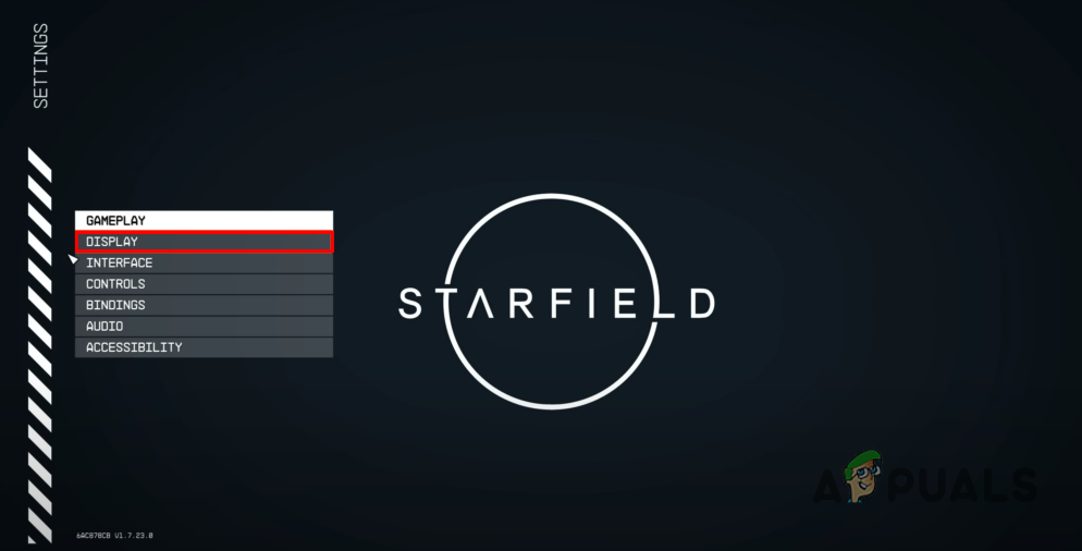 Navigating to Display Settings