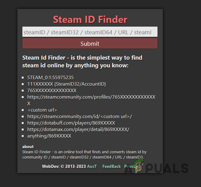 Steam ID Finder