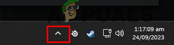 Taskbar Up Arrow 
