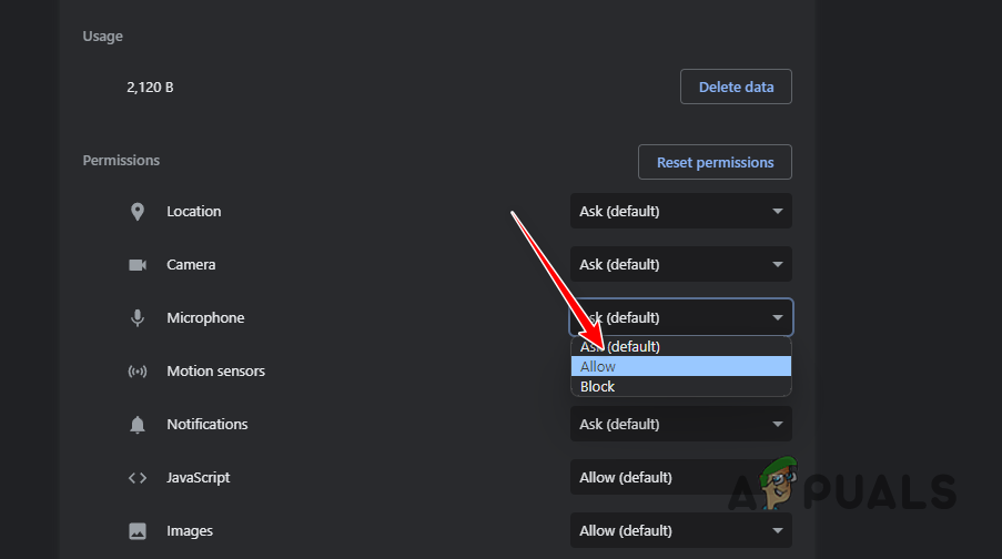 Allowing Microphone Access