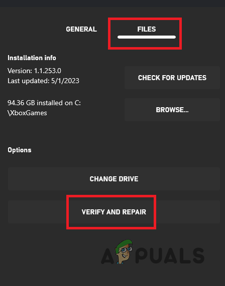 Repairing Starfield on Xbox App