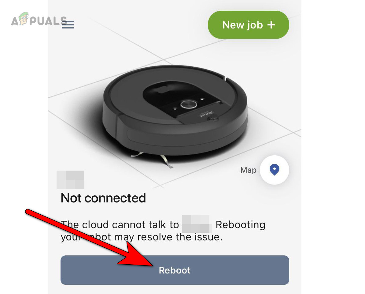 Reboot iRobot Through the App