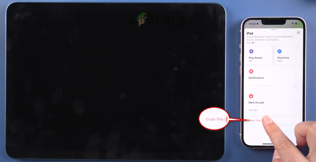Erase iPad Through the Find My App