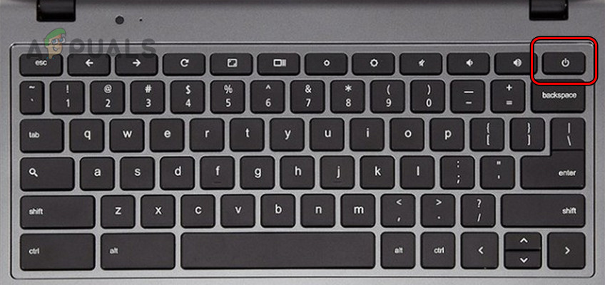 Press the Power Button of the Chromebook