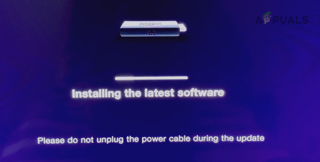 Wait for the Update to Complete on the Fire Stick