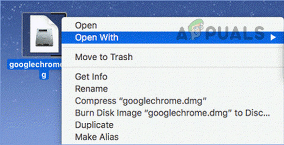 Install the Application from the Mac's Desktop