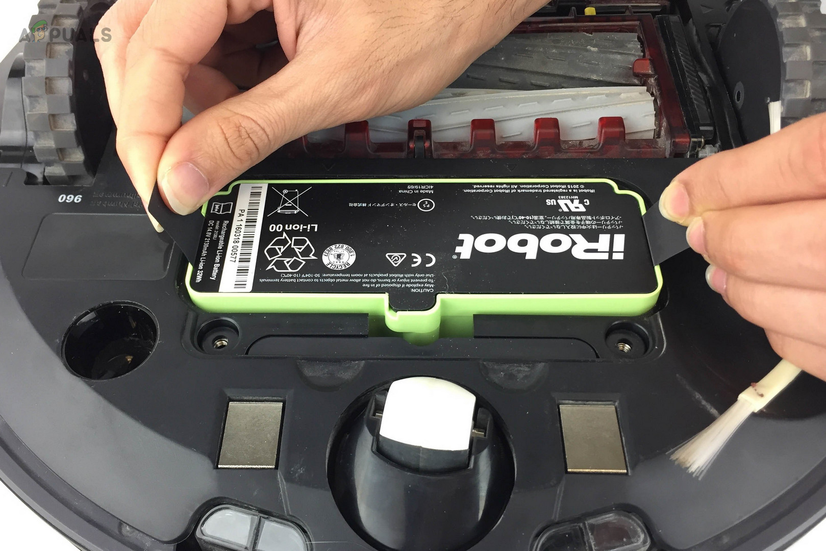 Remove the Battery from the iRobot