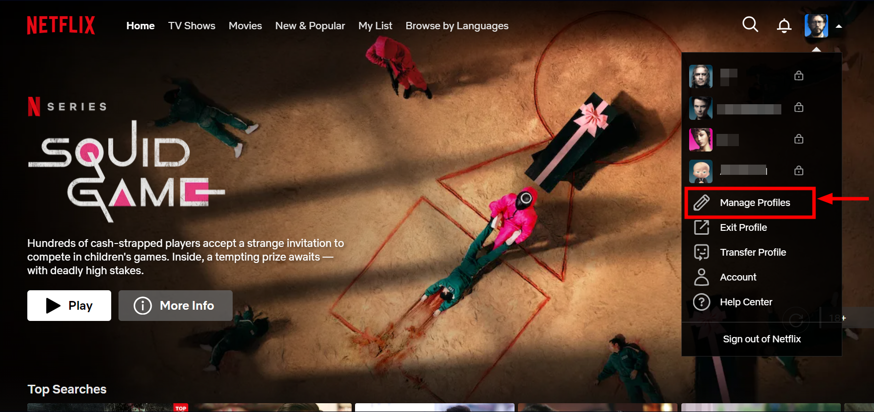 Choose Manage Profiles