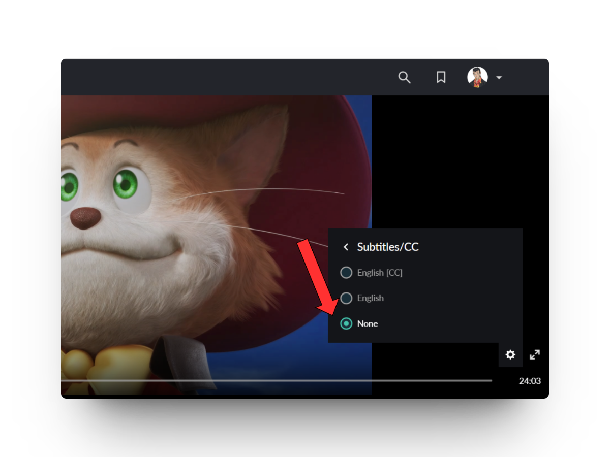 Crunchyroll Web Disable Closed Captions