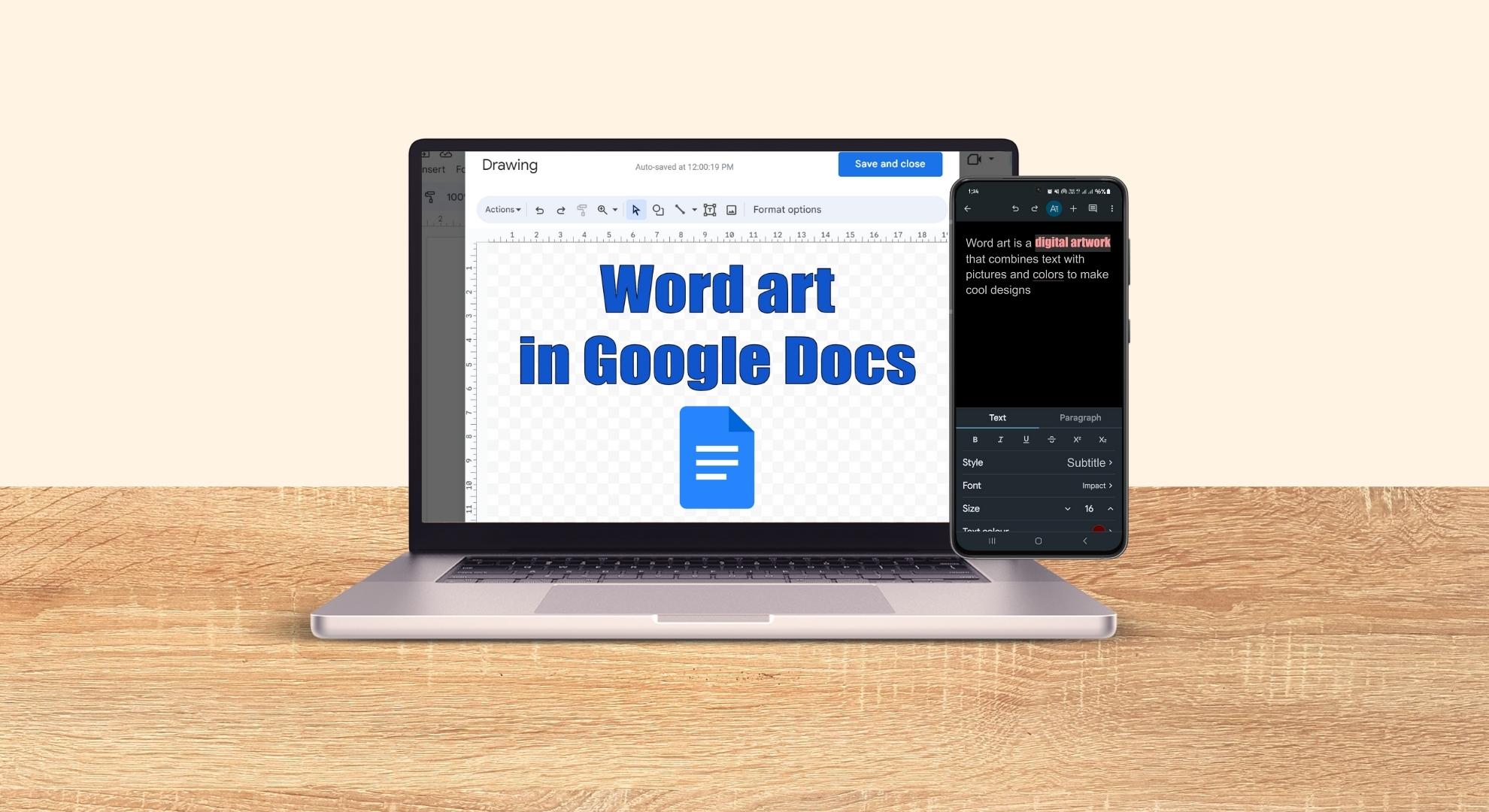Как добавить Word Art в Документы Google на настольном компьютере и мобильном устройстве