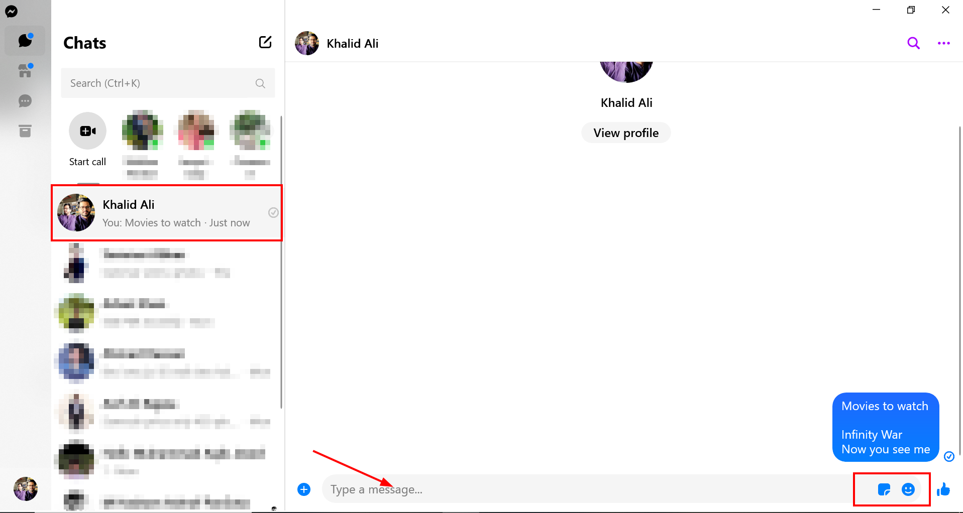 Send messages to yourself