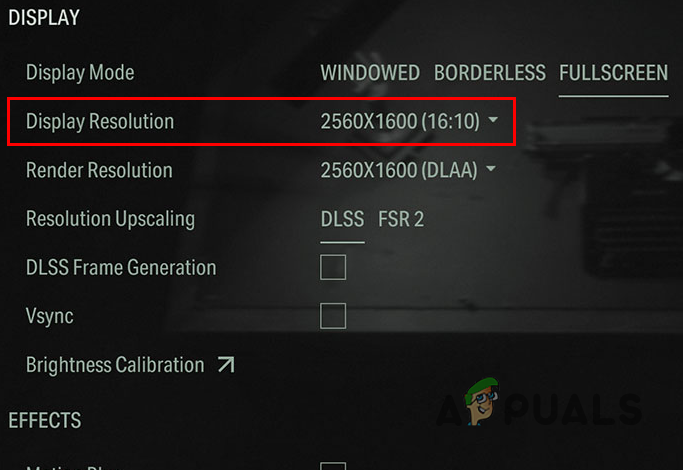 Changing Display Resolution