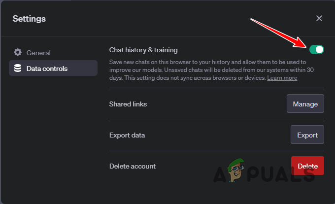 Enabling ChatGPT Chat History
