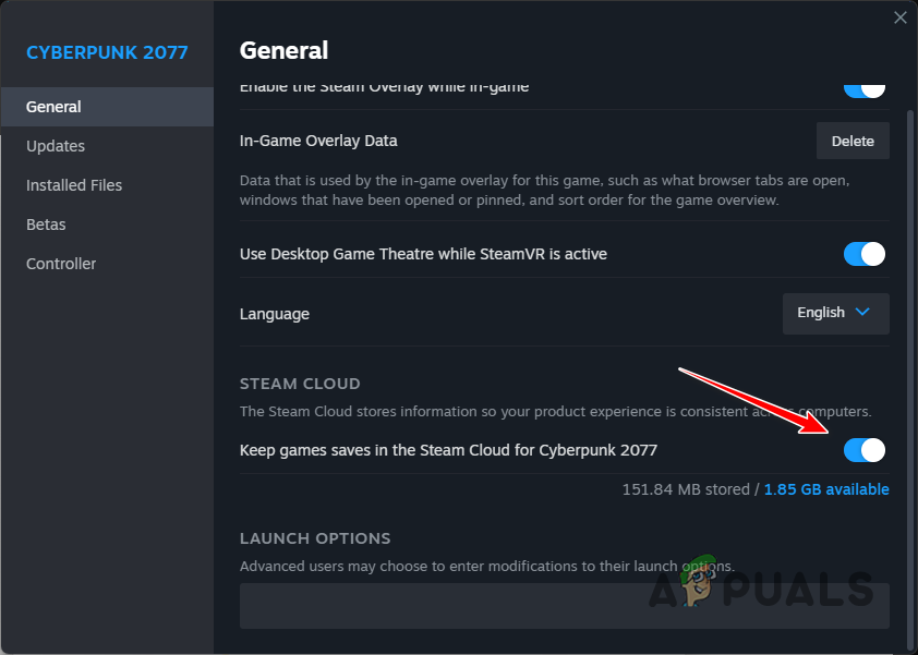 Disabling Steam Cloud Sync