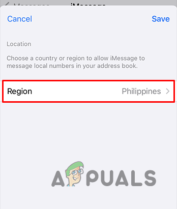 Changing iMessage Region