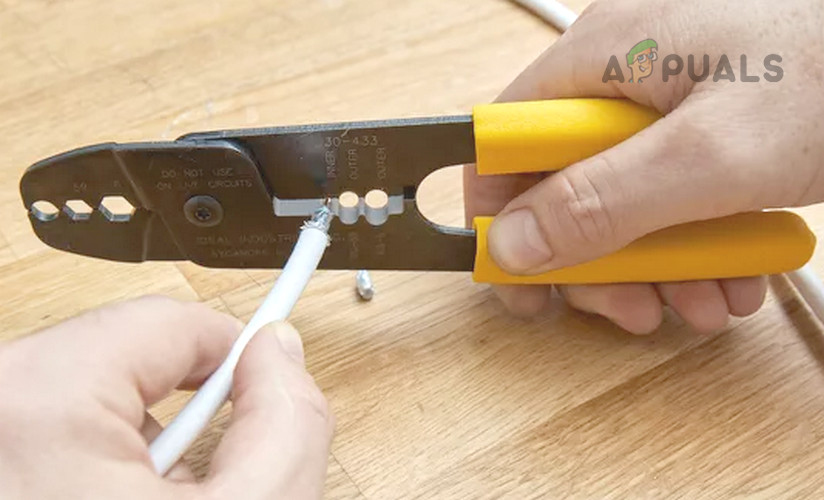 Remove White Plastic Layer of the Cable