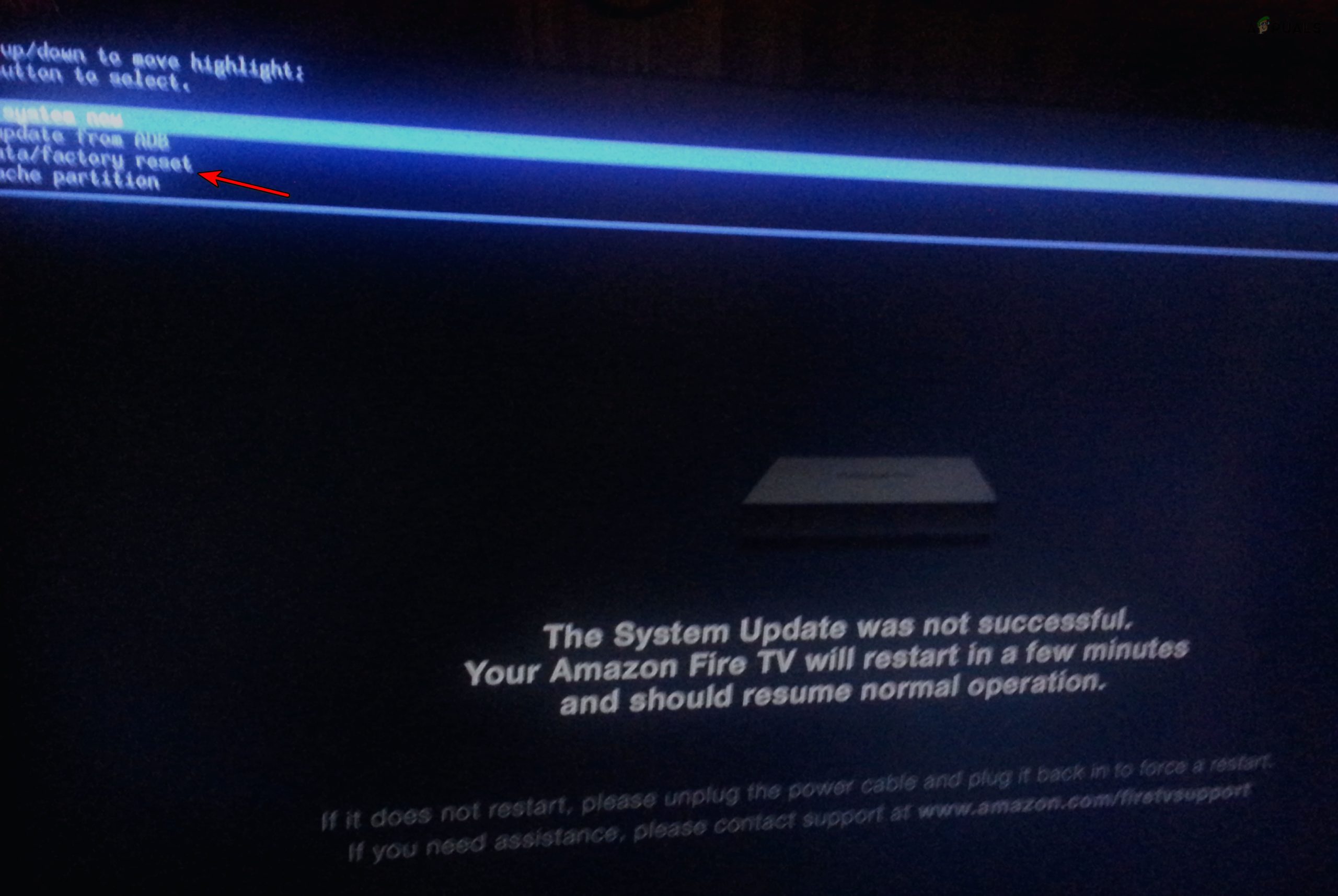 Factory Reset the Fire TV Through the Keyboard