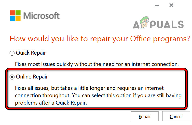 Online Repair Office