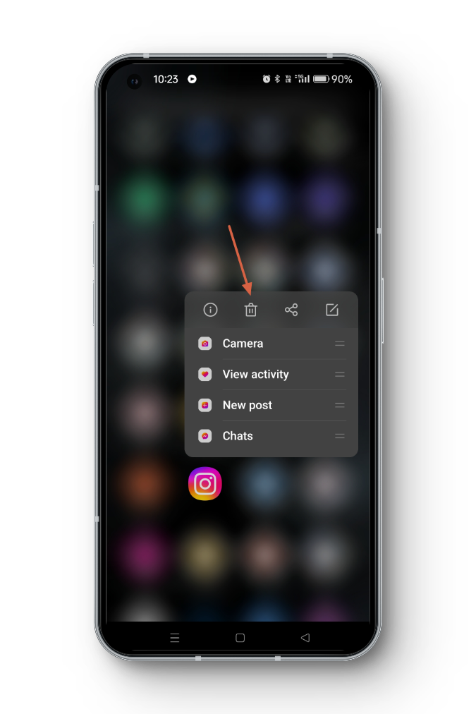 Uninstall Instagram