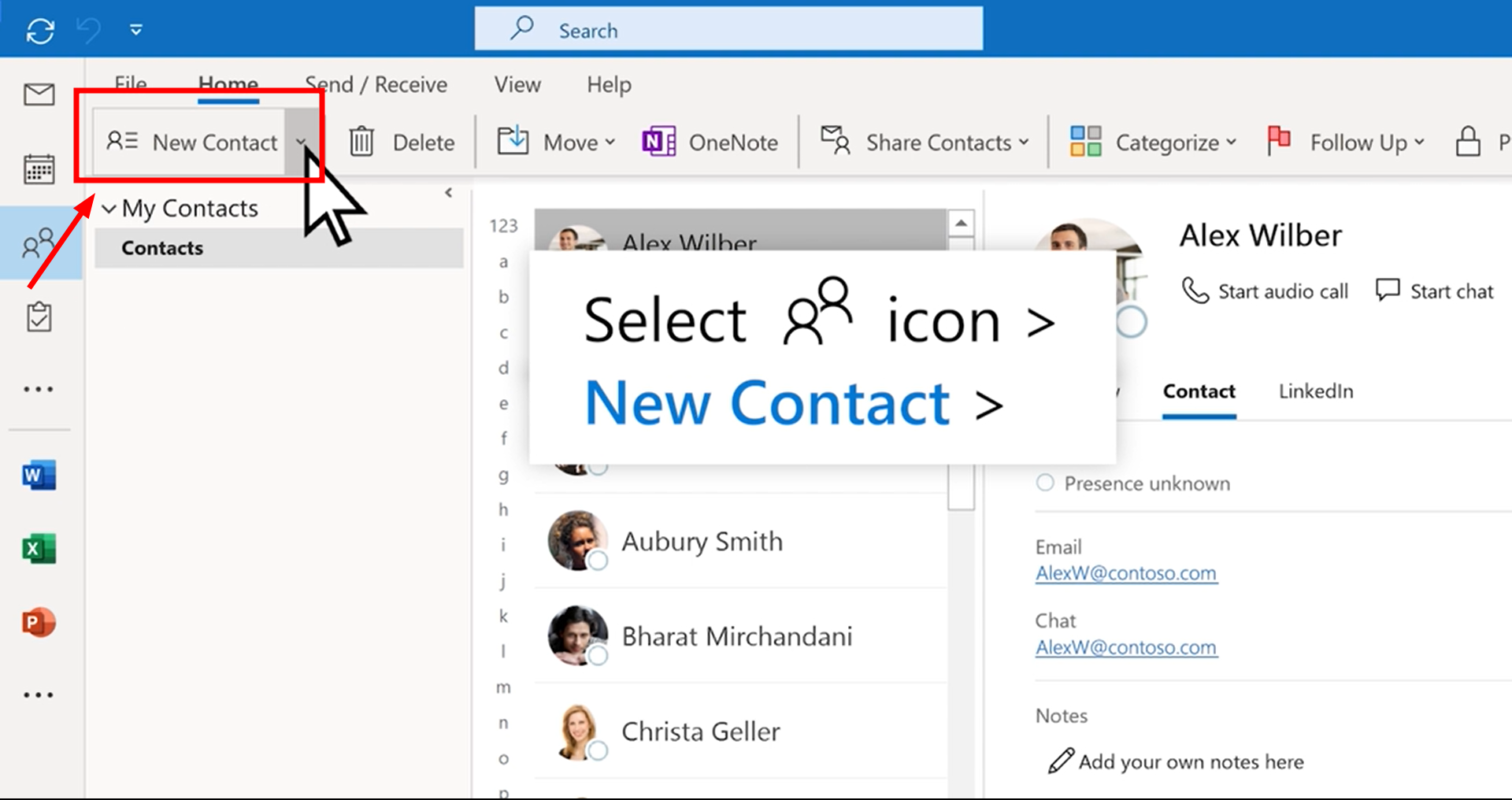 Click on New Contact Group