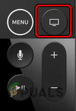 Press the Home Button on the Apple TV Remote