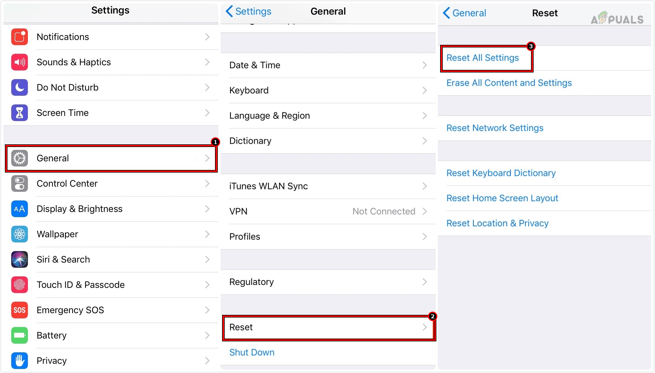 Reset All Settings of iPhone