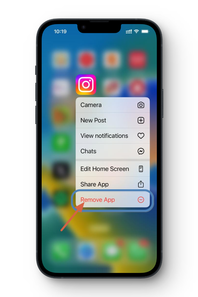 Remove Instagram iOS