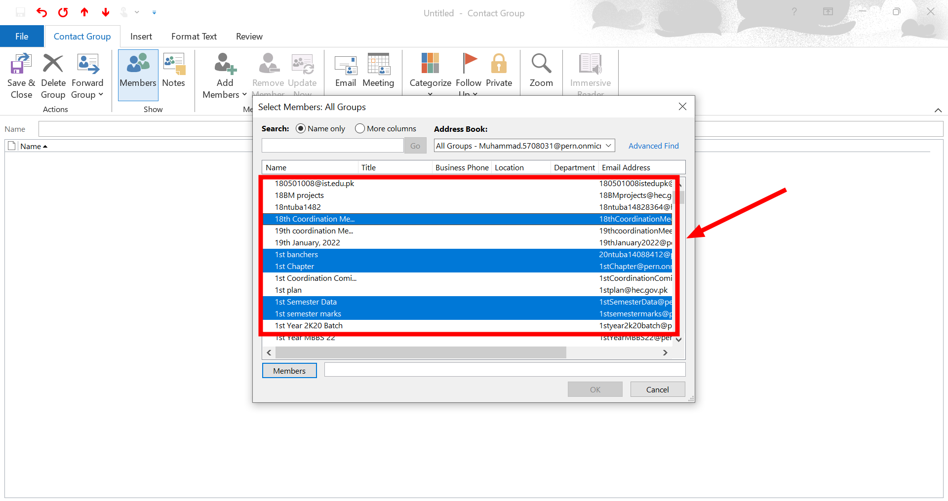 4. Press and hold the CTRL