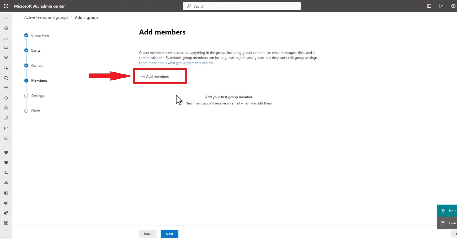 Add members to your group