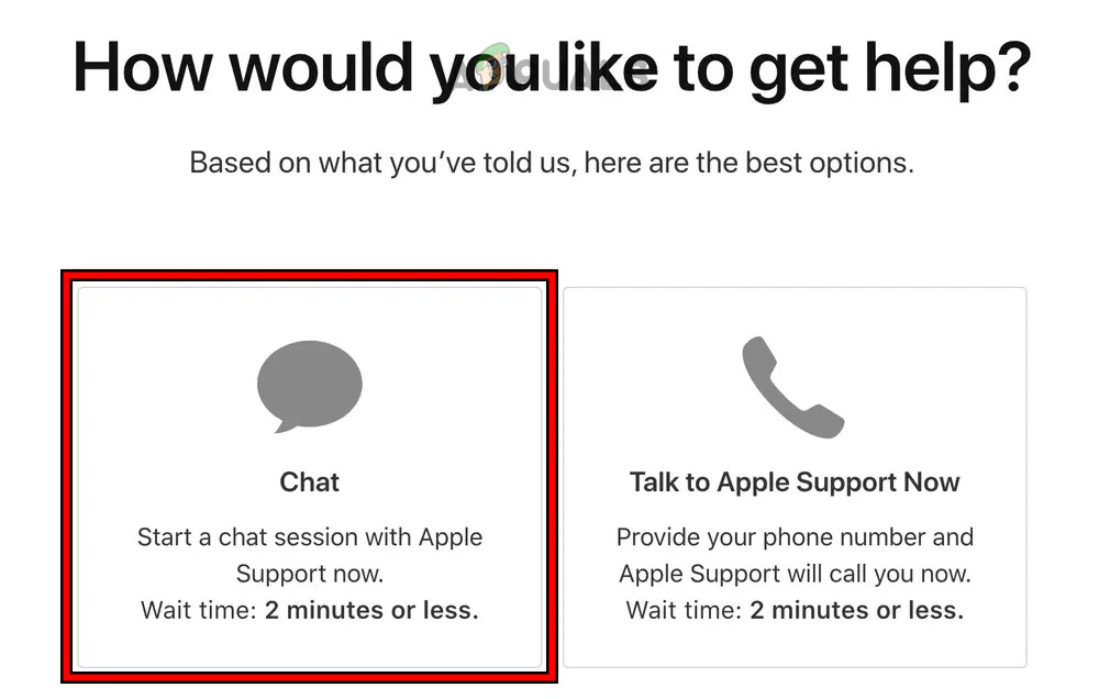 Contact Apple Support