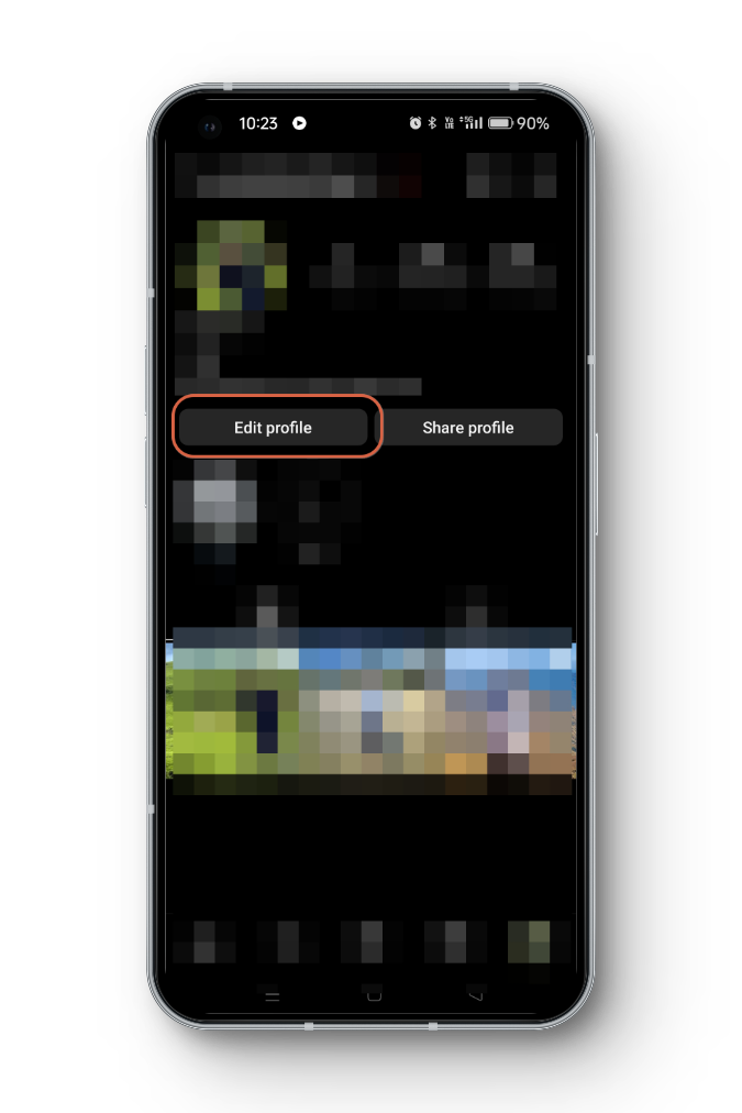 Edit Profile - Instagram App