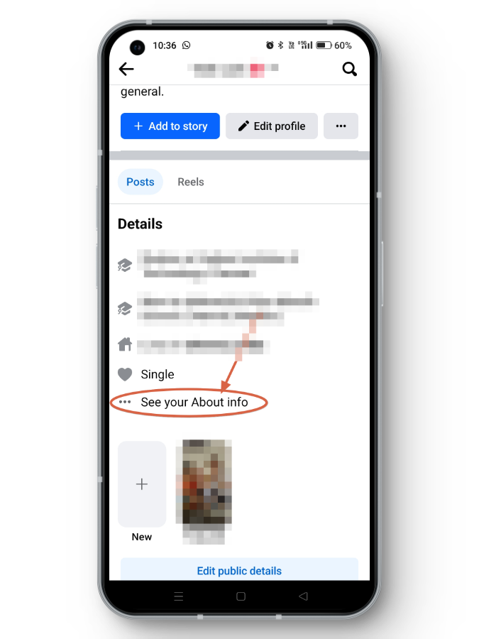 See your About Info Facebook App