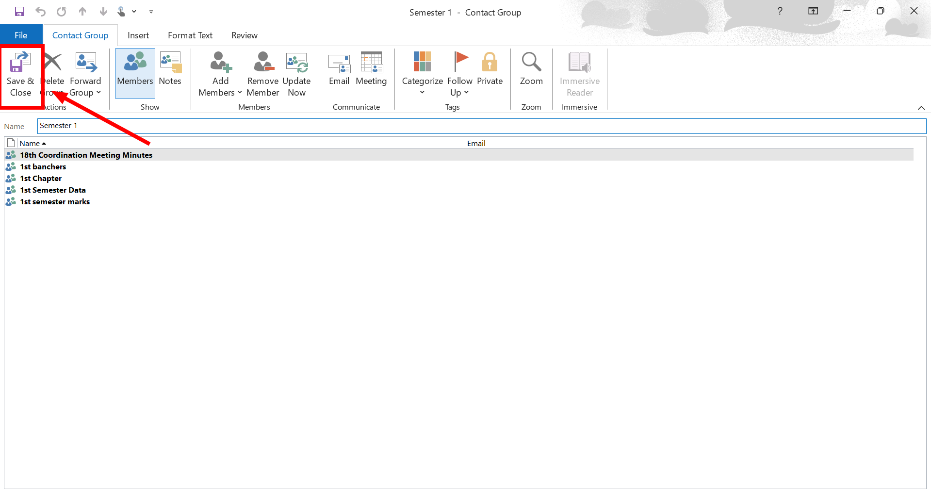Click Save and Close