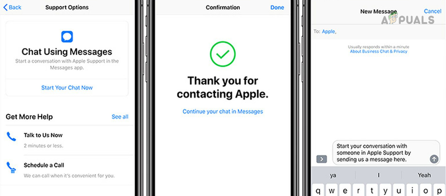Contact Apple Support