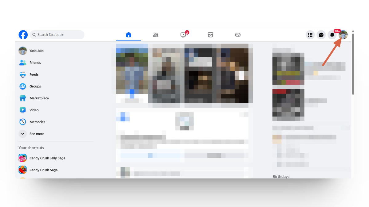 Reach Facebook Profile Page Web